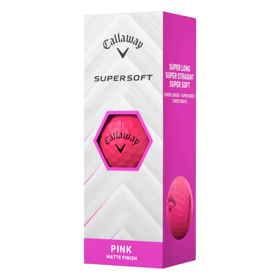 Callaway 2025 Supersoft Golf Balls | Matte Pink – Image 2