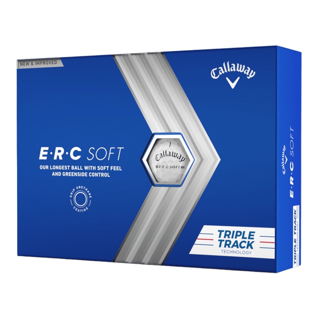 Callaway 2024 ERC Soft Triple Track Golf Balls | White