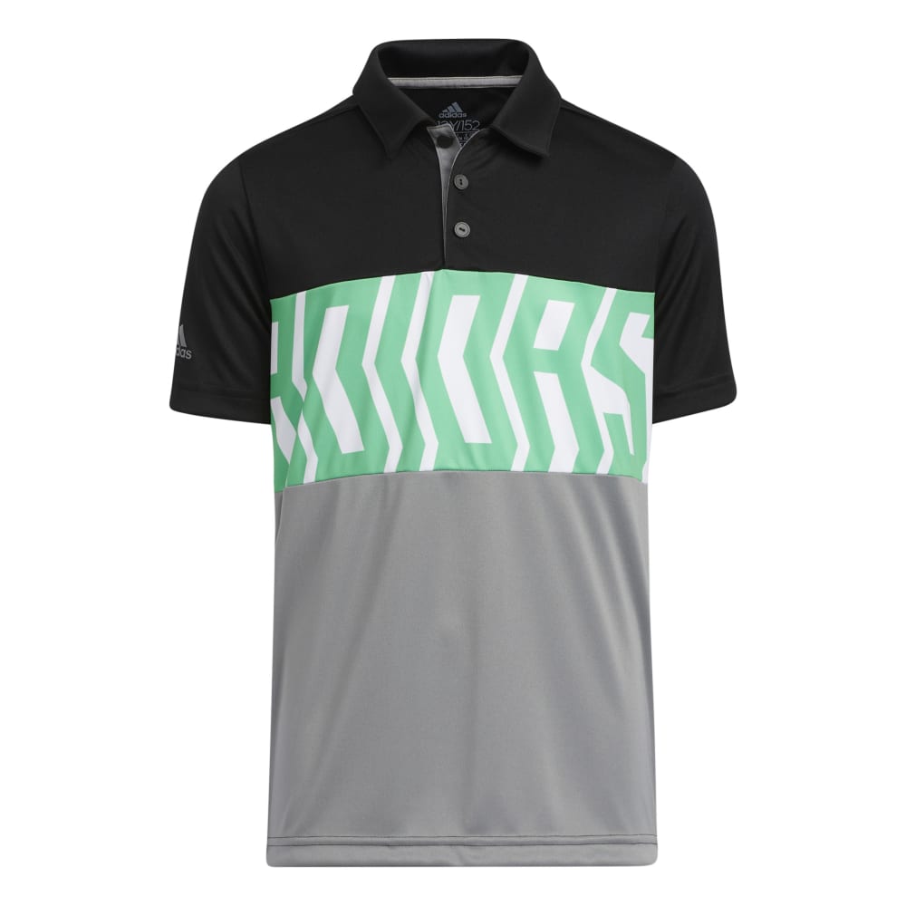 adidas Junior Print Colorblock Polo Shirt H38824