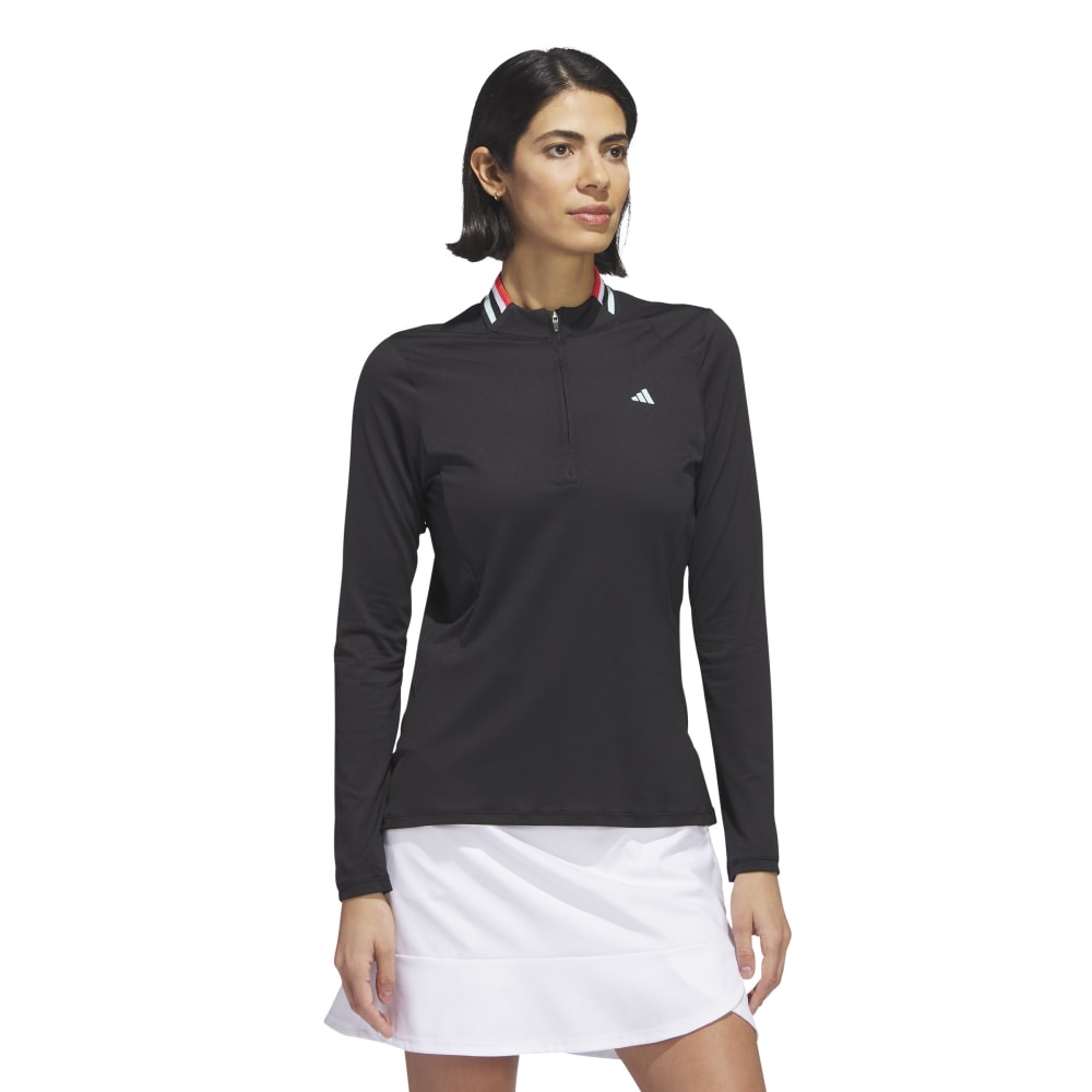 adidas Ladies Ultimate365 Tour Long Sleeve Mock Polo Shirt IB2070 – Image 2