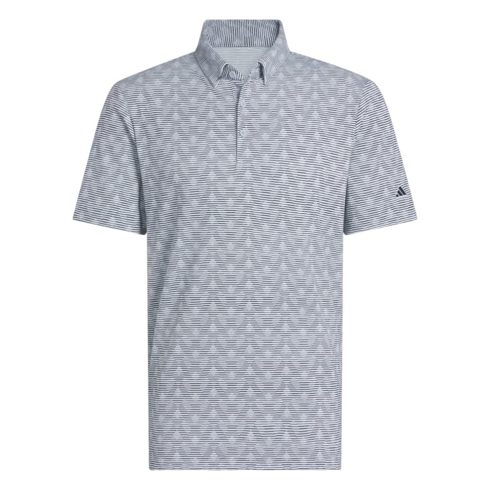 adidas Go-To Printed Stripe Golf Polo Shirt JP2329
