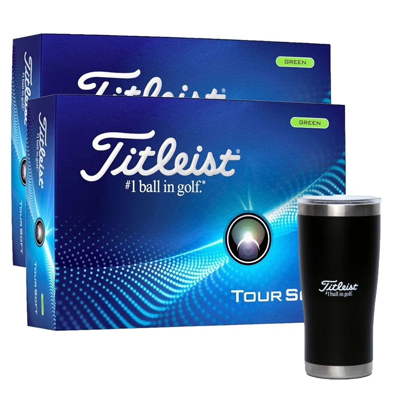 Titleist Tour Soft Green 2 Dozen Golf Balls + Free Gift – Image 2