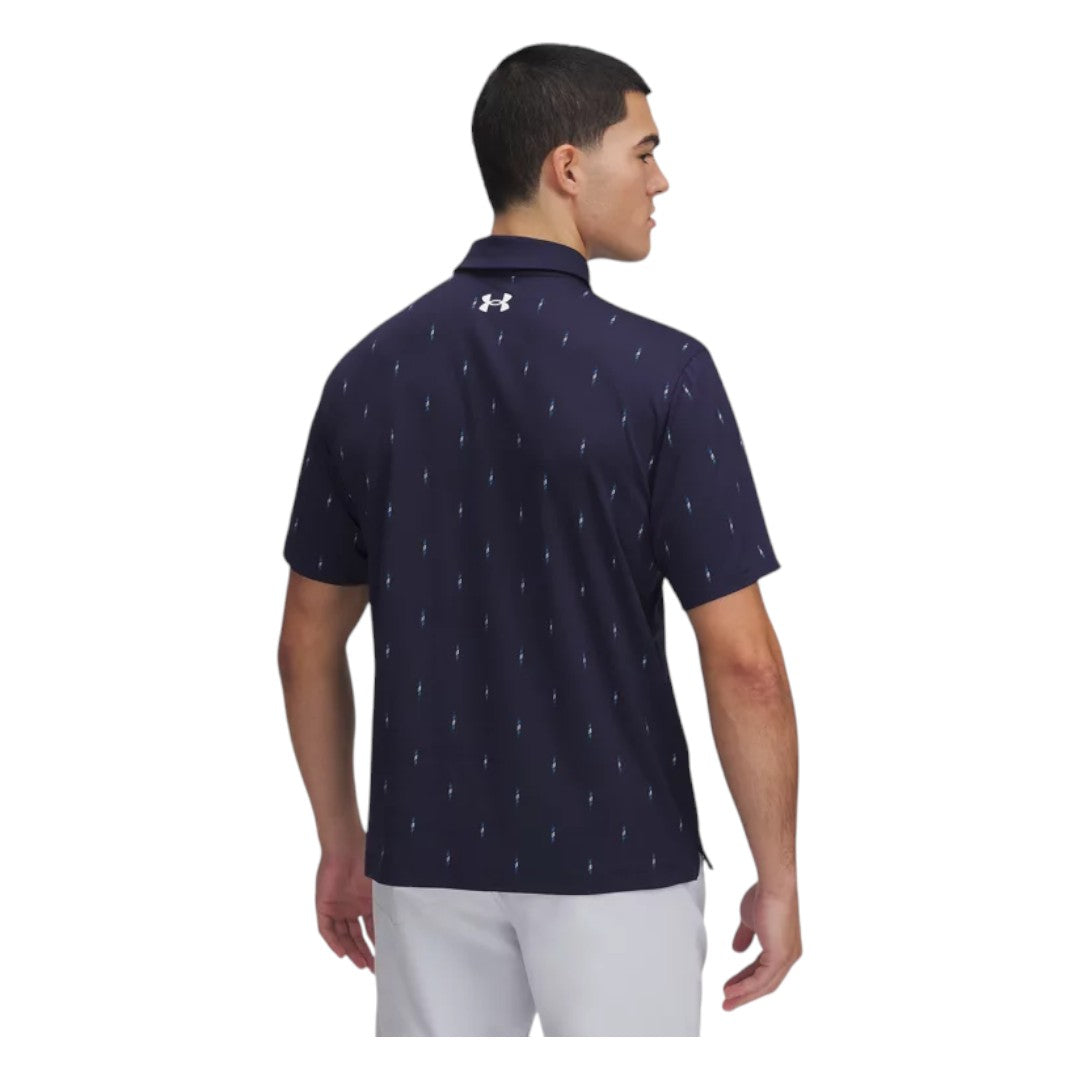 Under Armour Tee To Green Printed Golf Polo Shirt 1383715 – Image 2