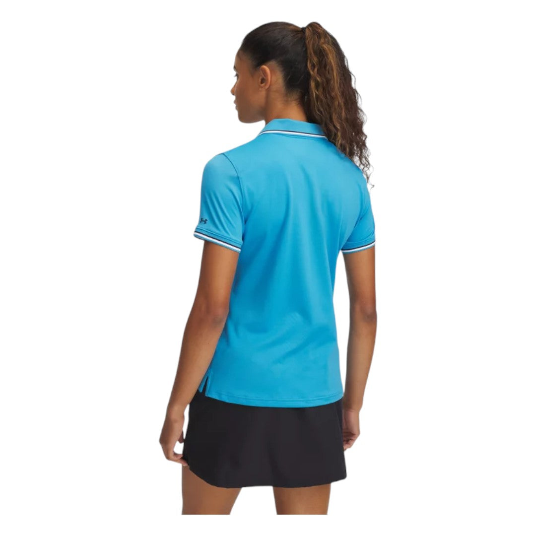 Under Armour Ladies Drive Rib SS Golf Polo Shirt 6000657 – Image 2