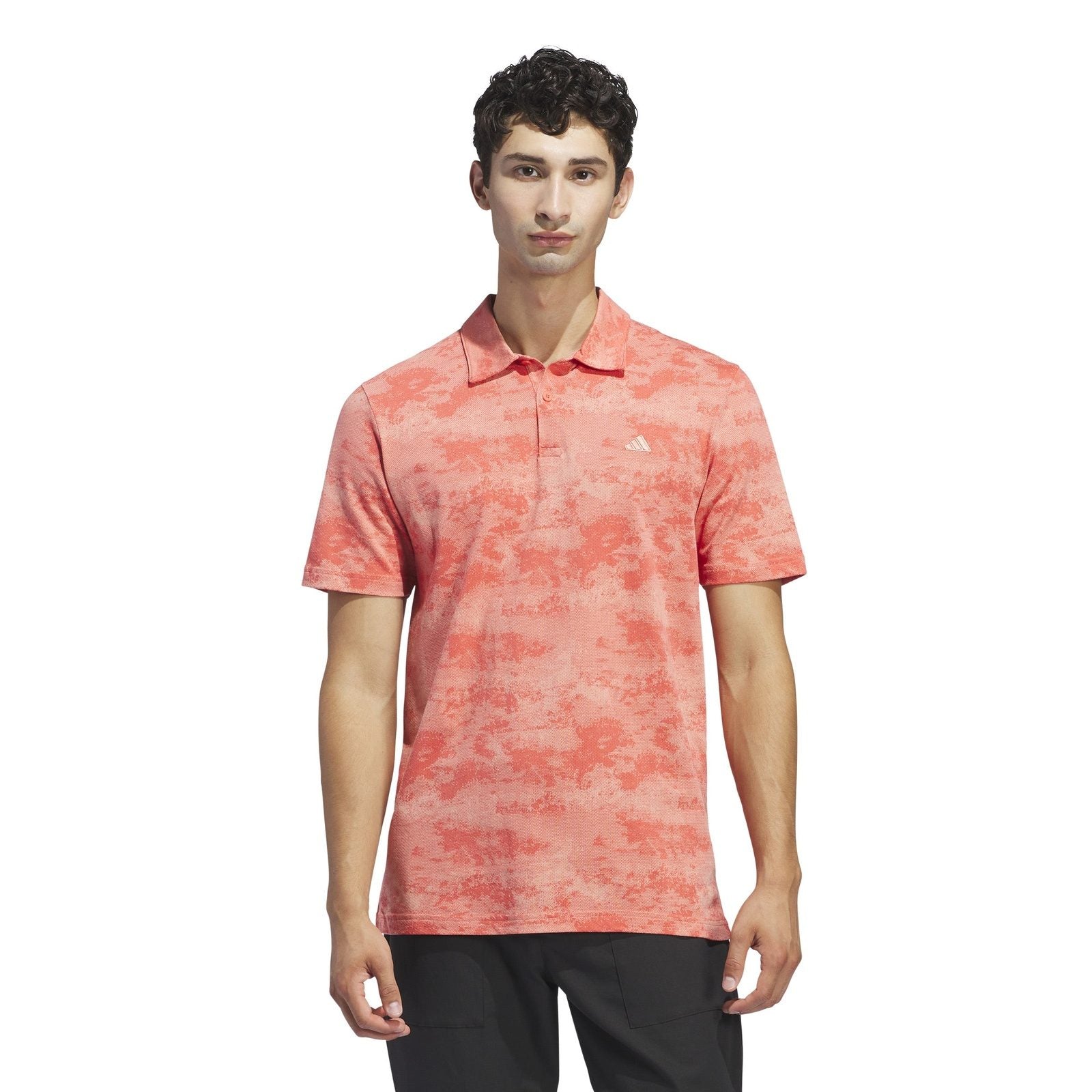 adidas Go-To Printed Mesh Golf Polo Shirt IU4427 – Image 2