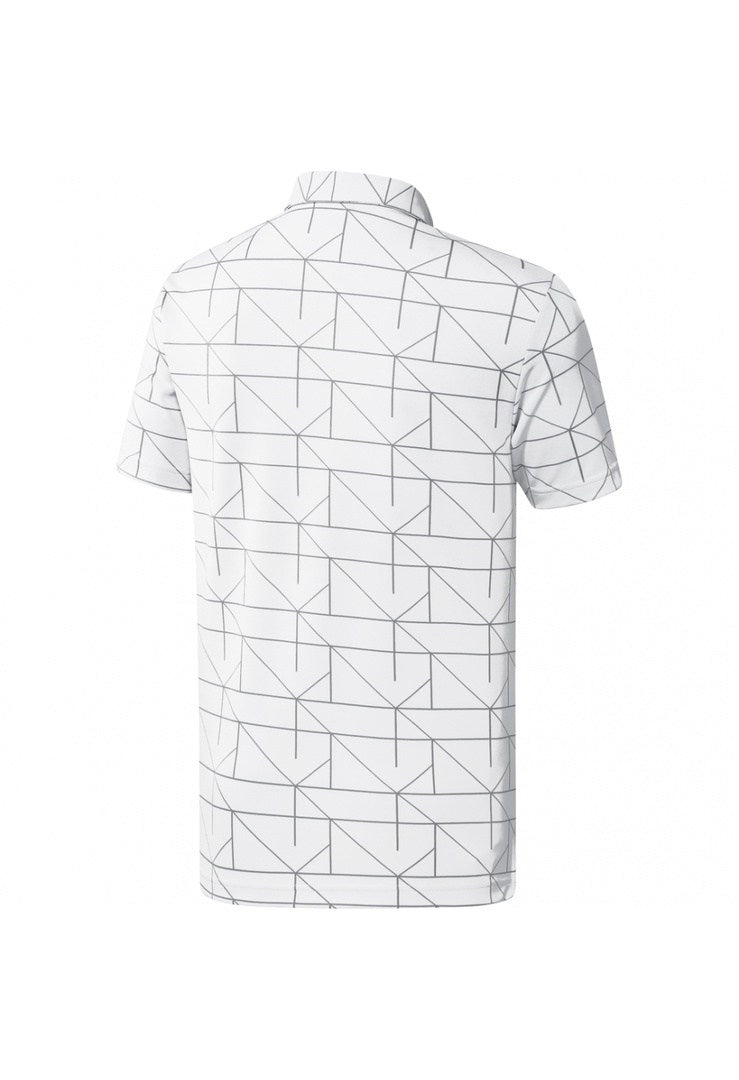 adidas Jacquard Lines Primegreen Golf Shirt HA6116 – Image 2