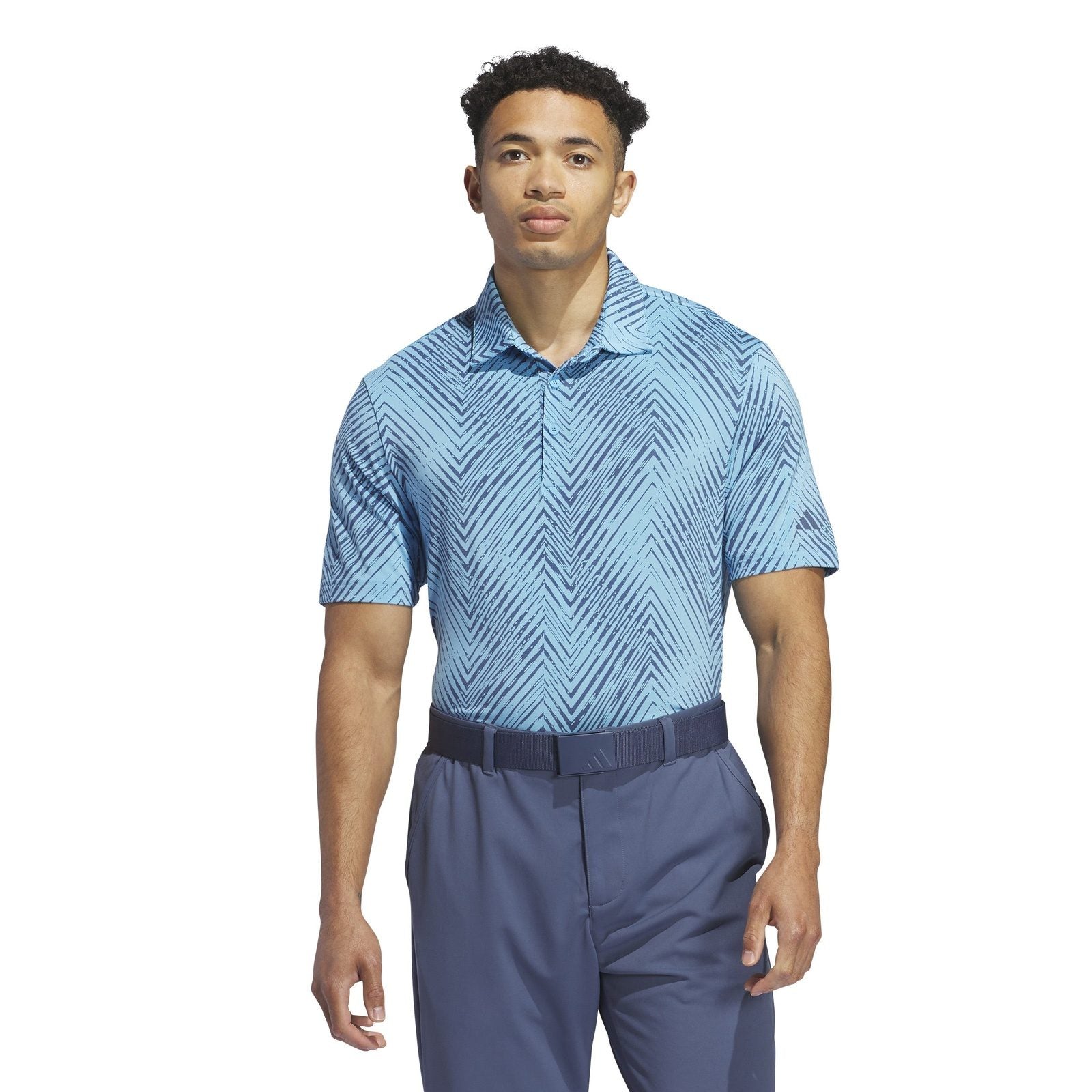 adidas Ultimate365 Allover Print Golf Polo Shirt IU4390 – Image 2