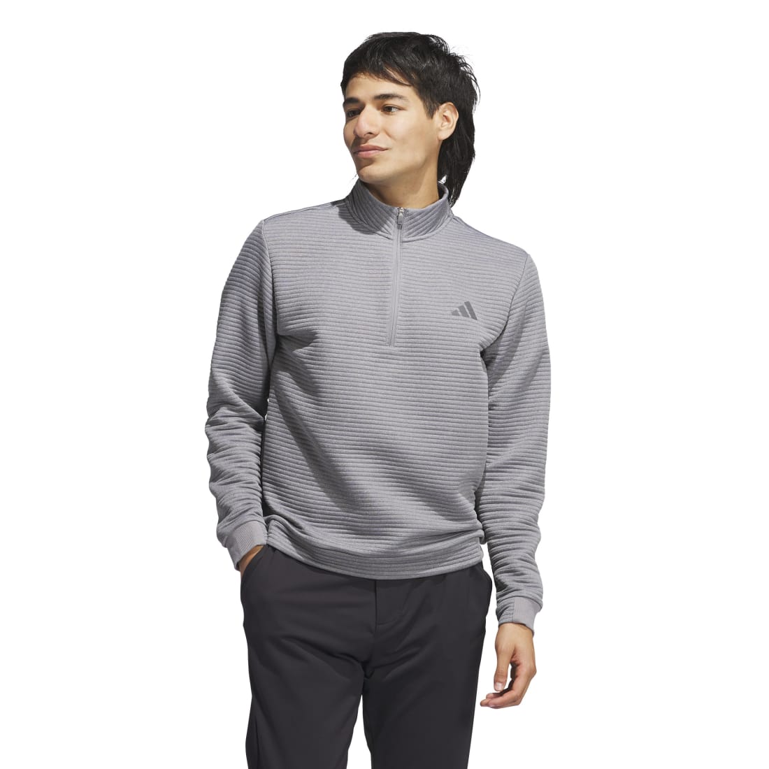 adidas Ultimate365 DWR Textured 1/4 Zip Golf Mid Layer IL0563 – Image 2