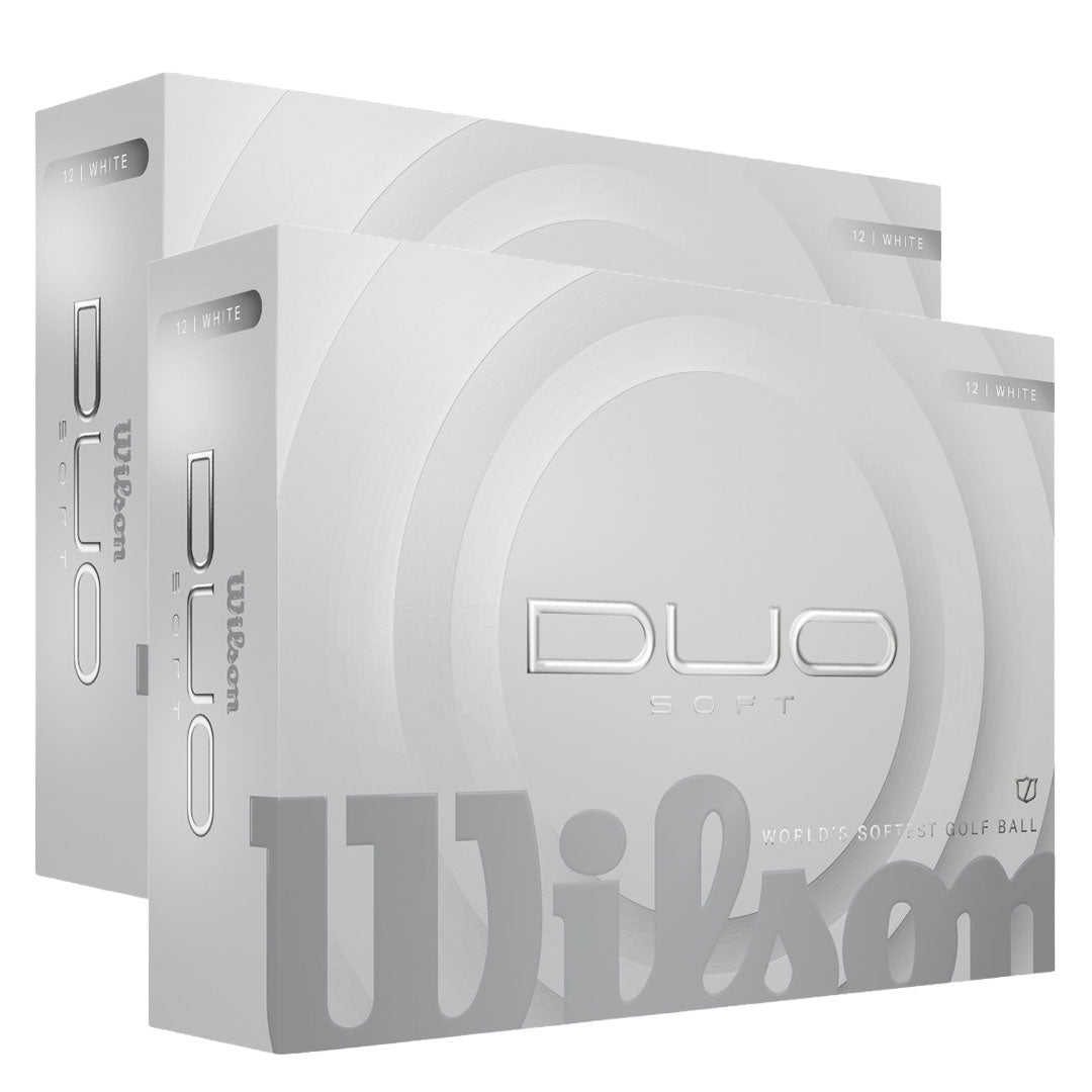 Wilson 2025 Duo Soft White Golf Balls | Double Dozen