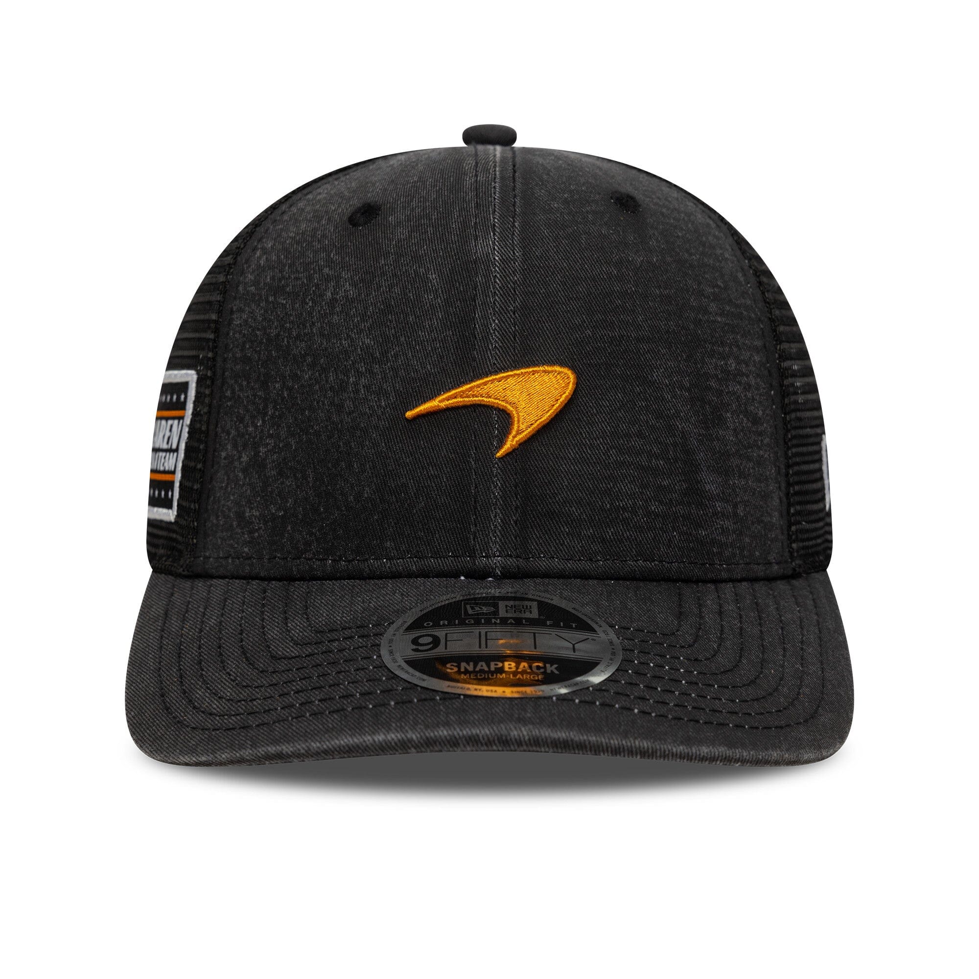 McLaren Racing F1 New Era 9Fifty Washed Trucker Hat - Black – Image 4