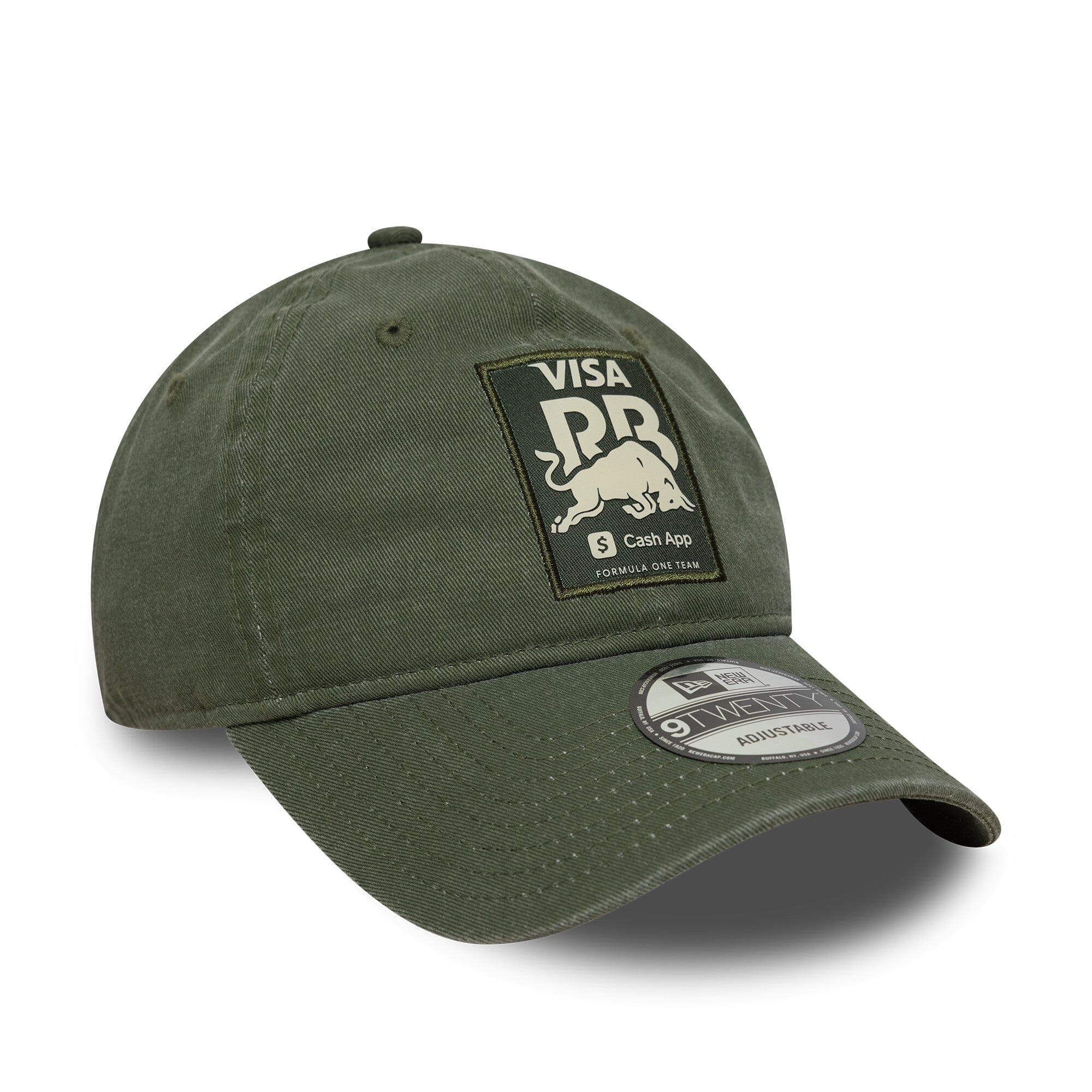 Visa Cash App RB F1 New Era 9Twenty Washed Hat - Green – Image 5