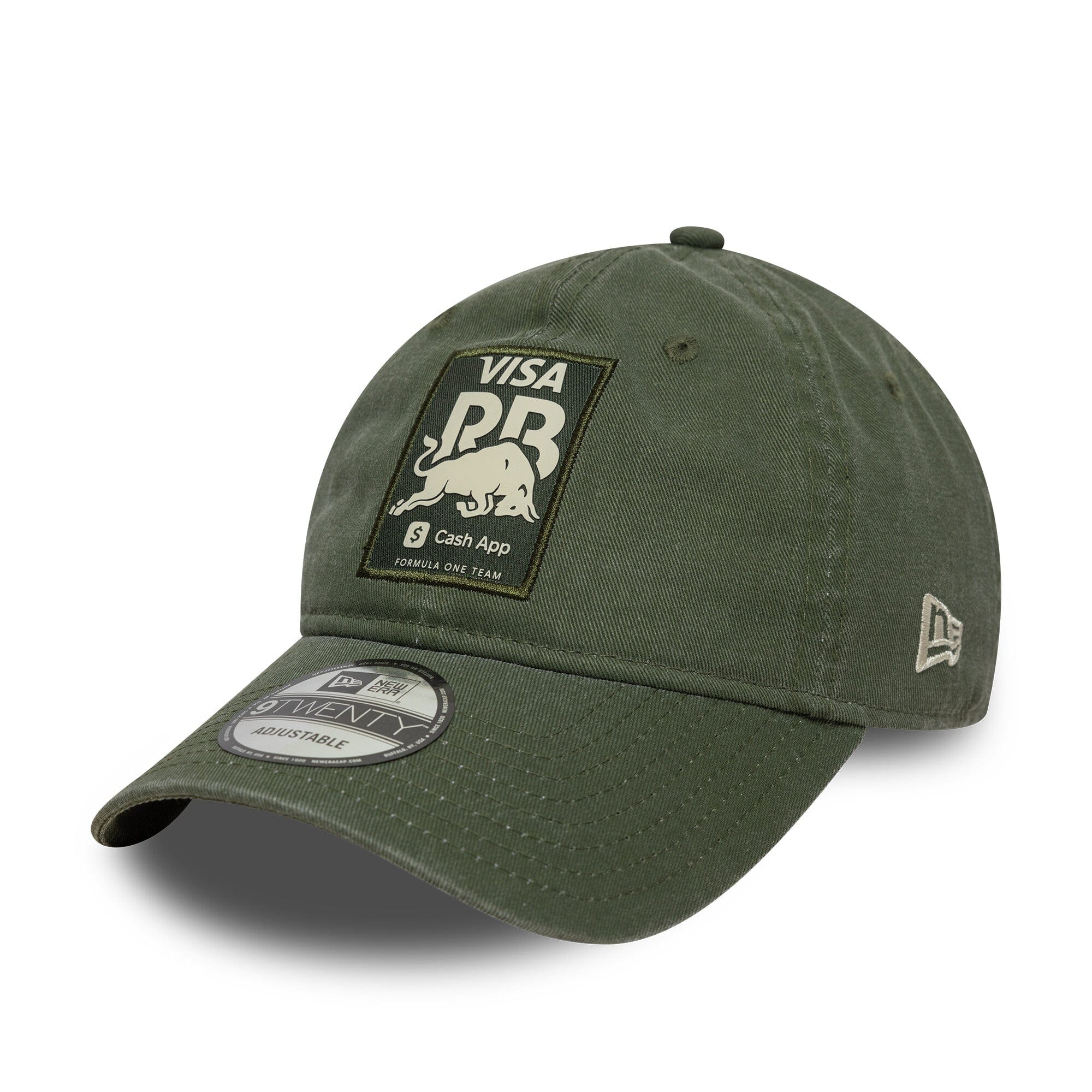 Visa Cash App RB F1 New Era 9Twenty Washed Hat - Green – Image 6