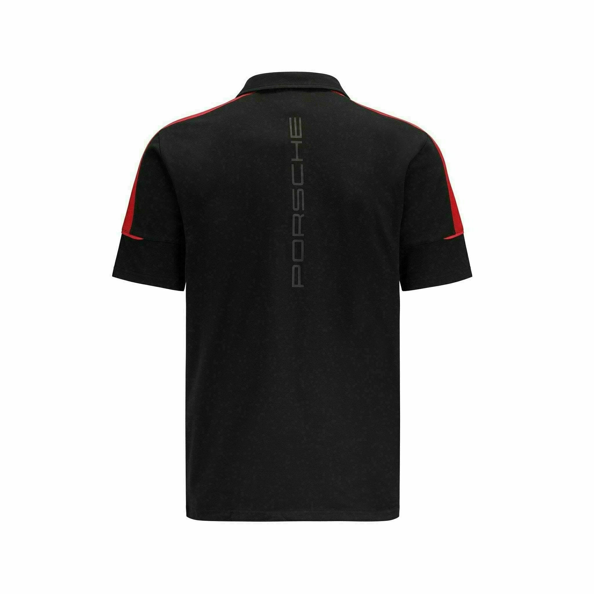 Porsche Motorsport Men's Fanwear Polo Shirt- Black – Image 2