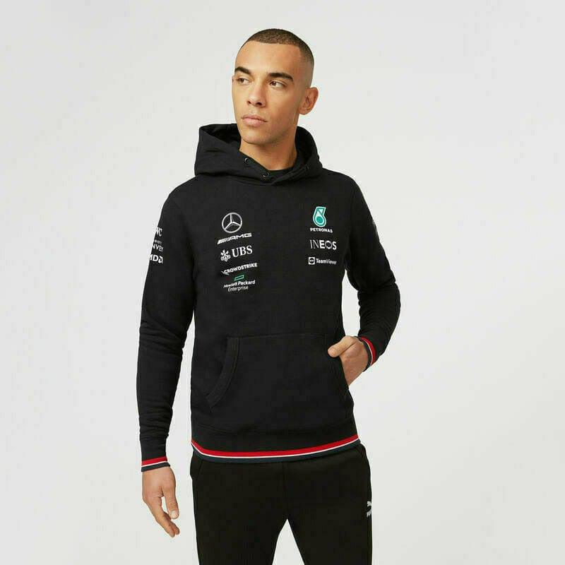 Mercedes Benz AMG Petronas F1 Team Hoodie - Black – Image 4