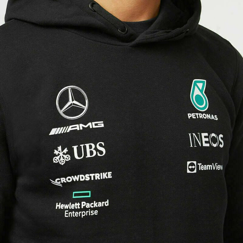 Mercedes Benz AMG Petronas F1 Team Hoodie - Black – Image 3