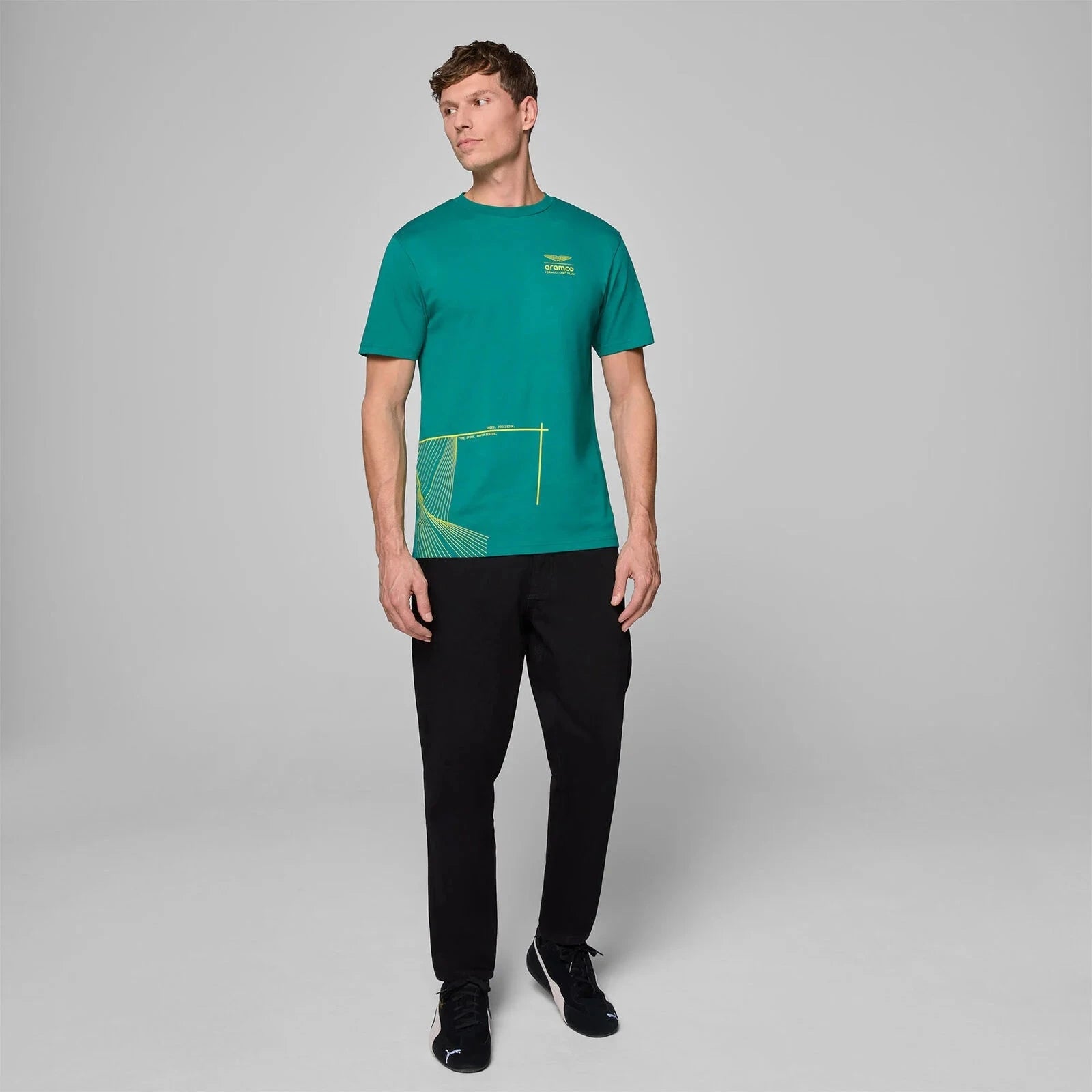 Aston Martin F1 Men's Graphic T-Shirt - Green – Image 3