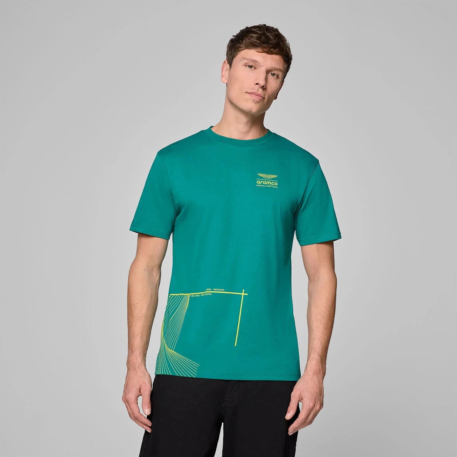 Aston Martin F1 Men's Graphic T-Shirt - Green – Image 5