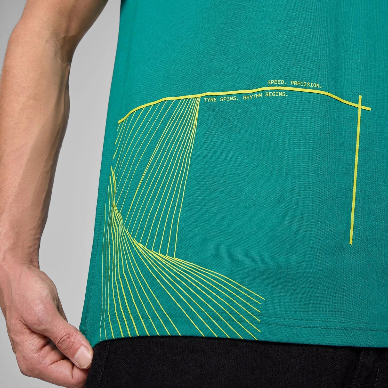 Aston Martin F1 Men's Graphic T-Shirt - Green – Image 6