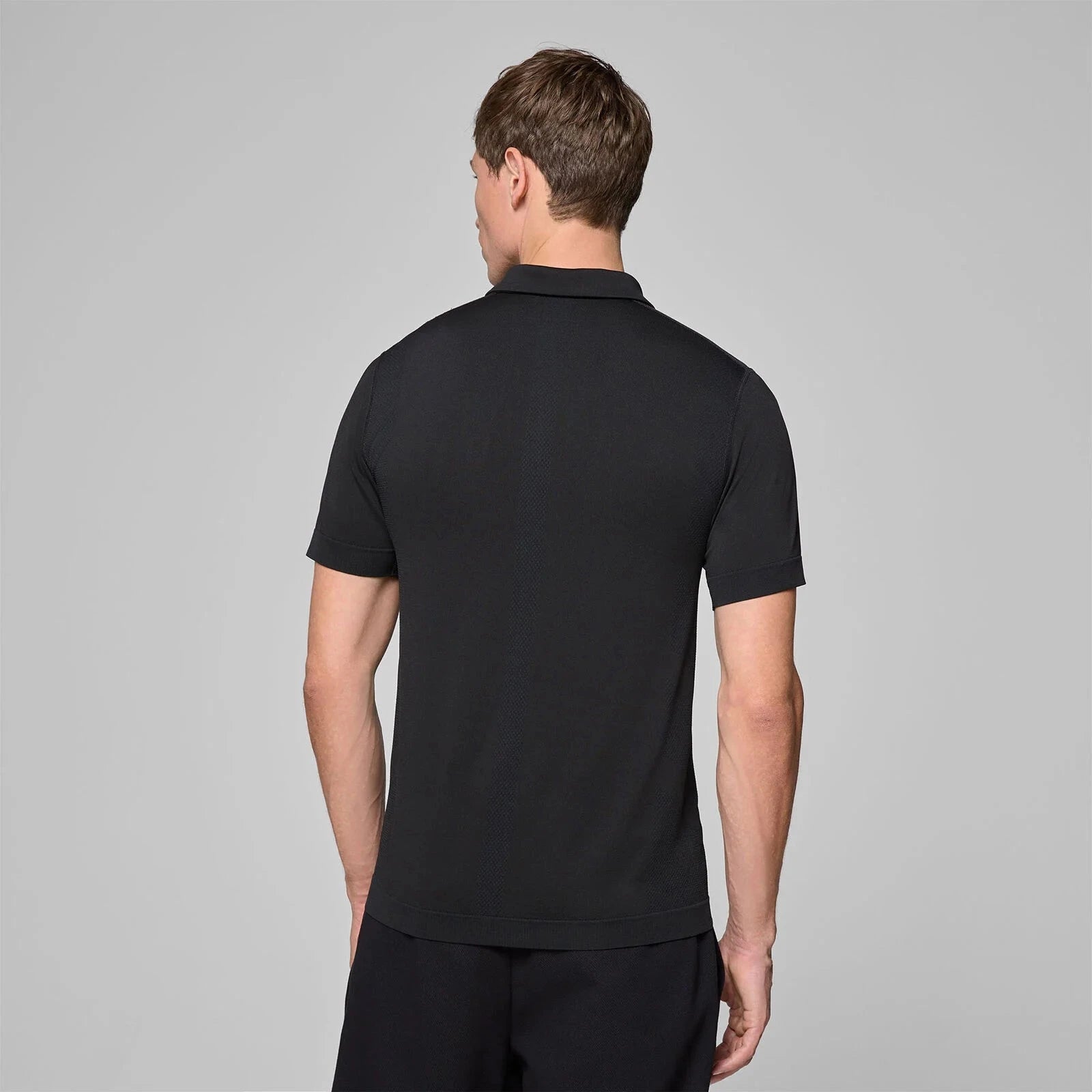Aston Martin F1 Tech Men's Seamless Polo Shirt - Black – Image 4