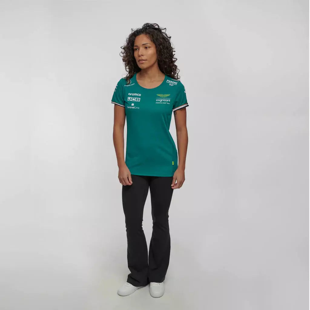 Aston Martin Cognizant F1 Women's Team T-Shirt- Green – Image 3