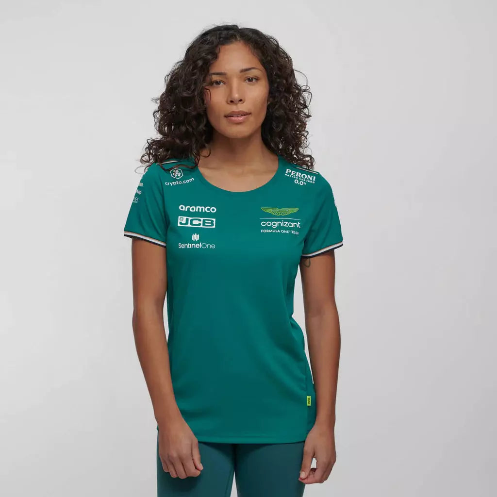 Aston Martin Cognizant F1 Women's Team T-Shirt- Green – Image 4