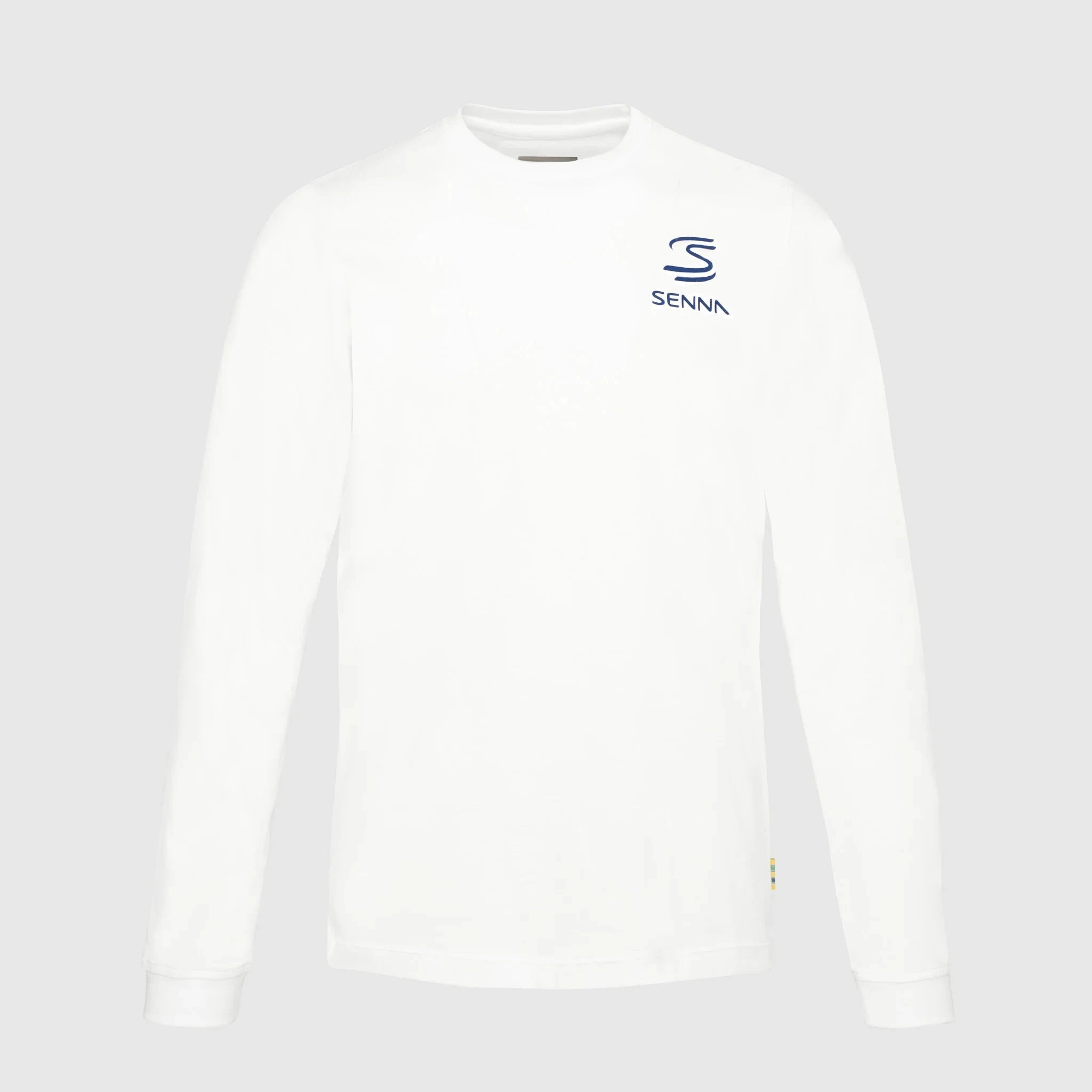 Ayrton Senna F1 Men's Legacy Long Sleeve T-Shirt - Navy/White – Image 2