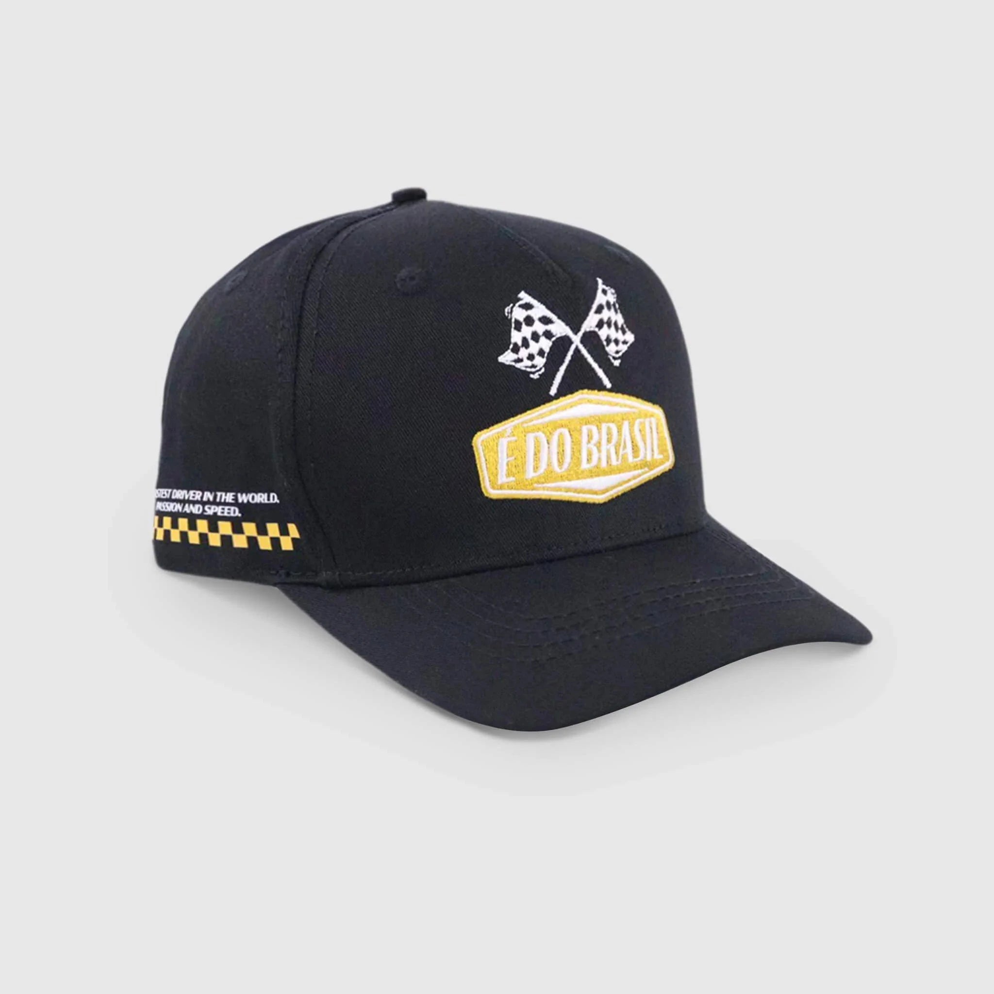 Ayrton Senna F1 Netflix Racing Baseball Hat - Black/Gray – Image 5