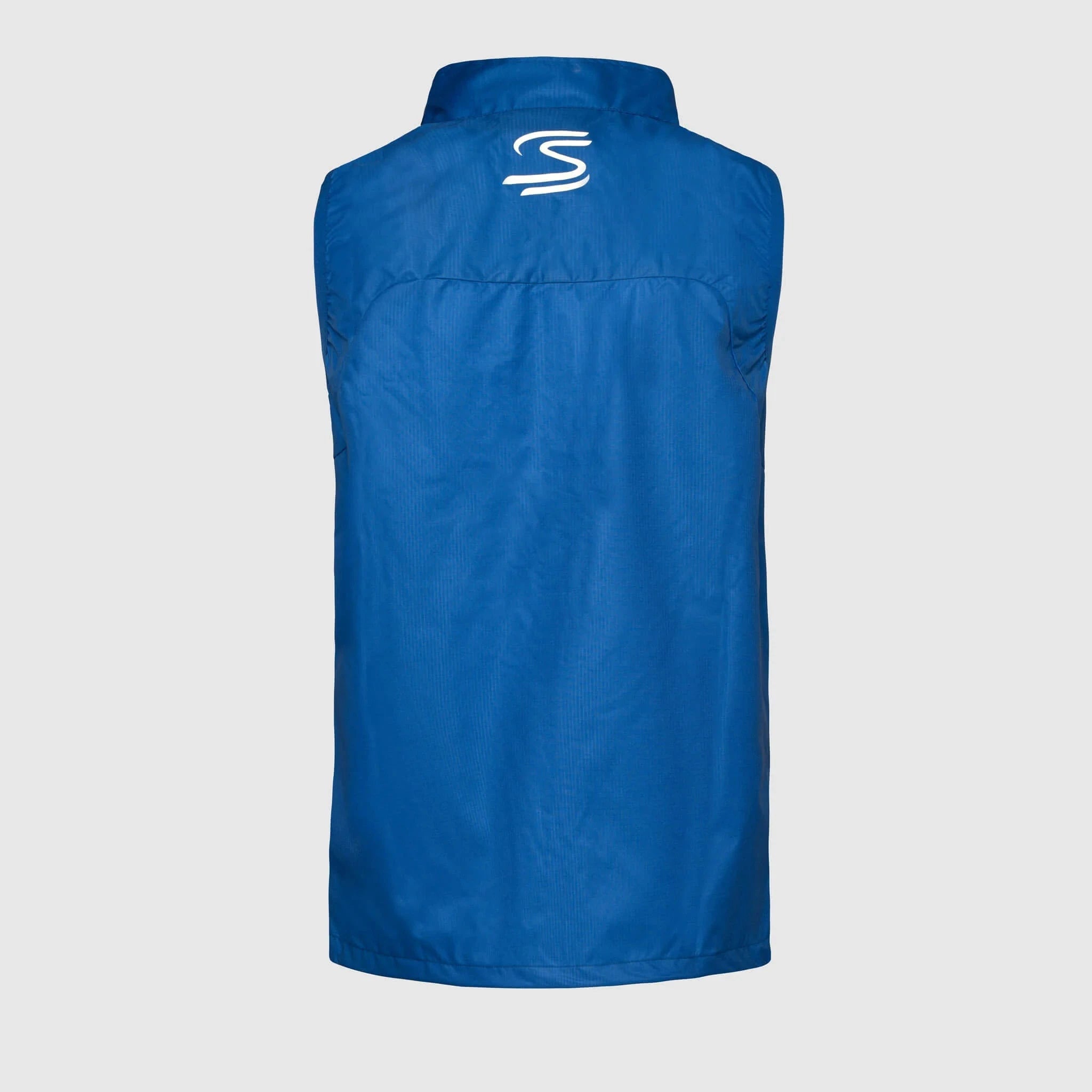 Ayrton Senna F1 Stripe Windbreaker Vest - White/Blue – Image 3