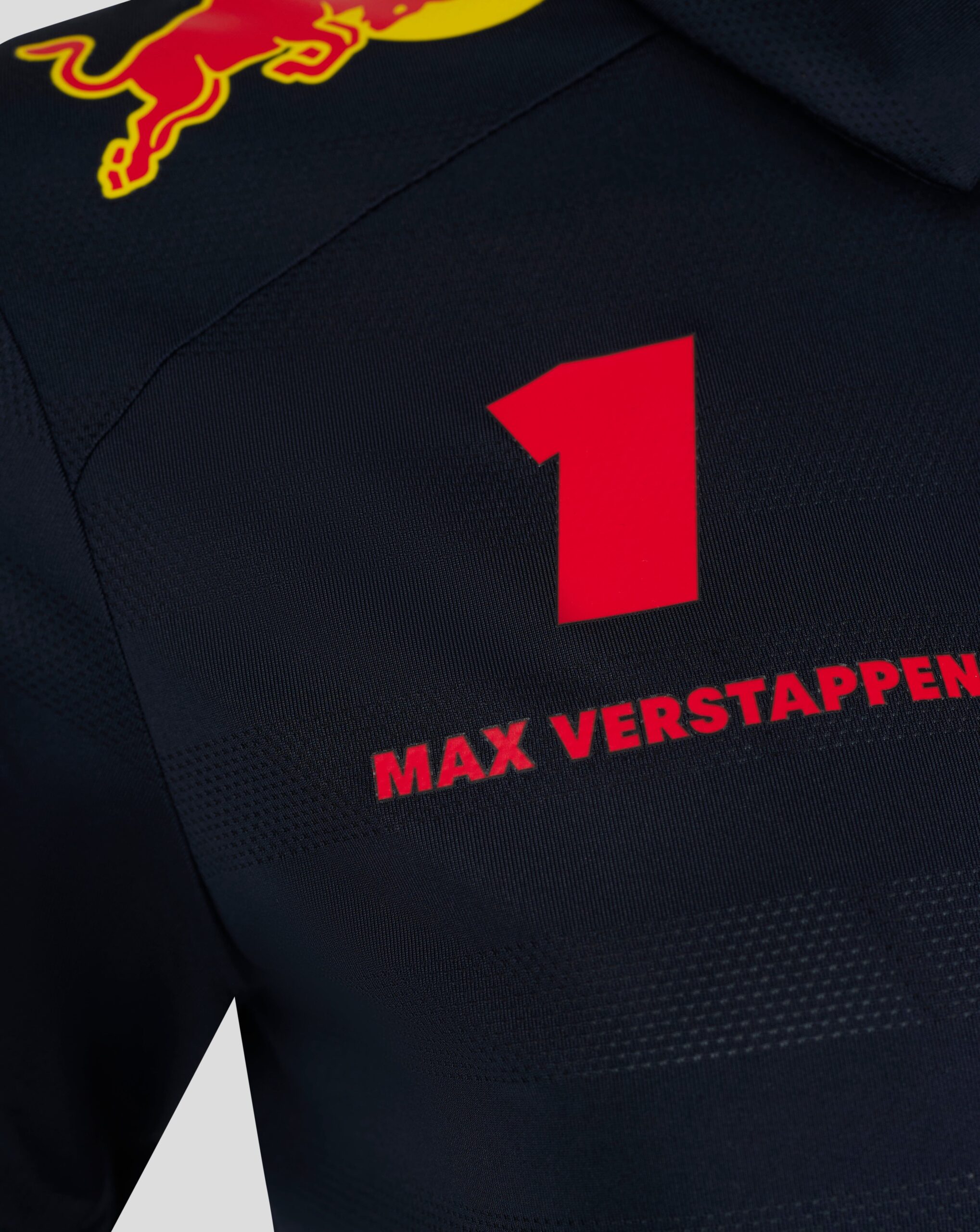 Red Bull Racing F1 Women's 2025 Max Verstappen Team Polo Shirt- Navy – Image 3