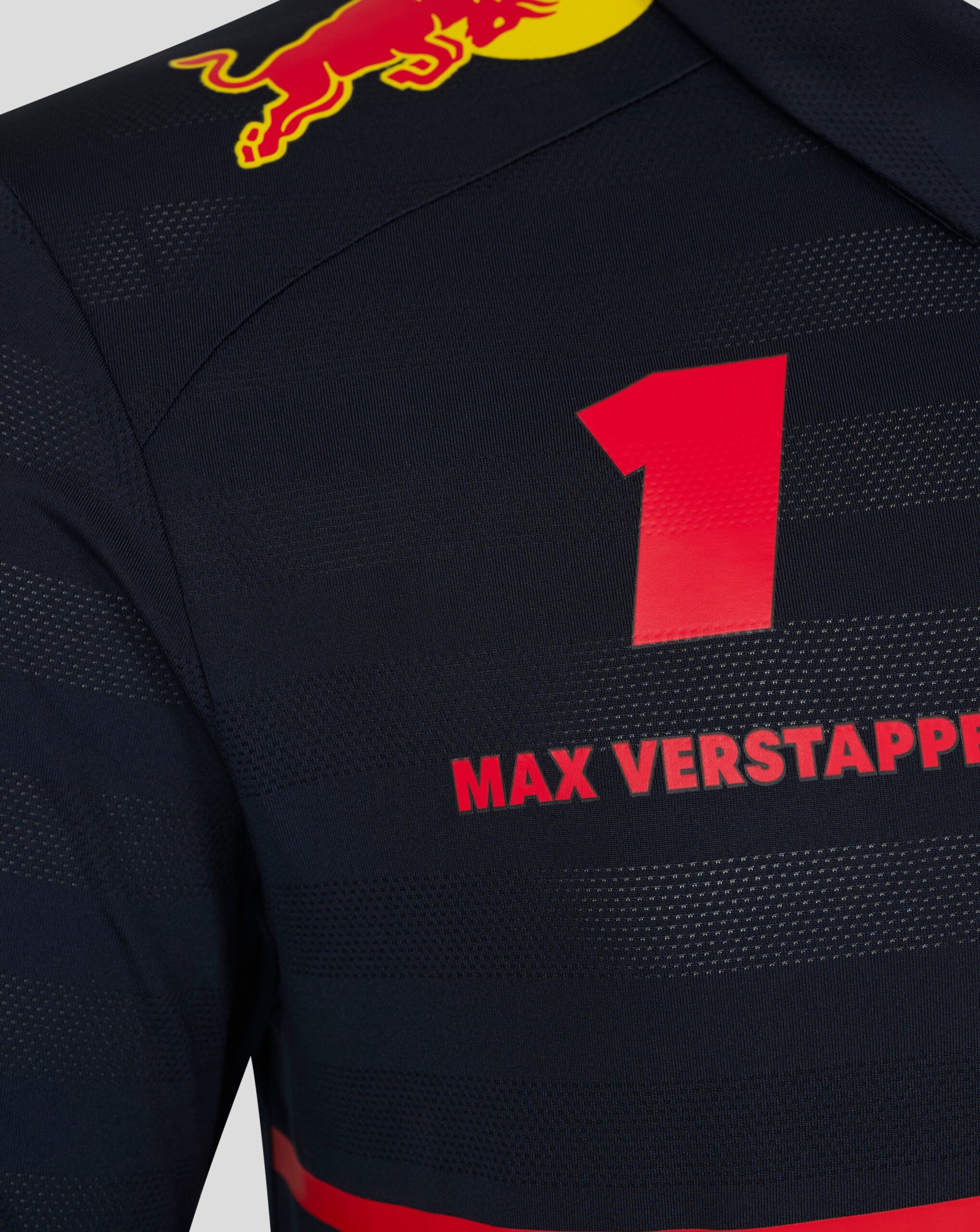 Red Bull Racing F1 Men's 2025 Max Verstappen Team Polo Shirt- Navy – Image 3