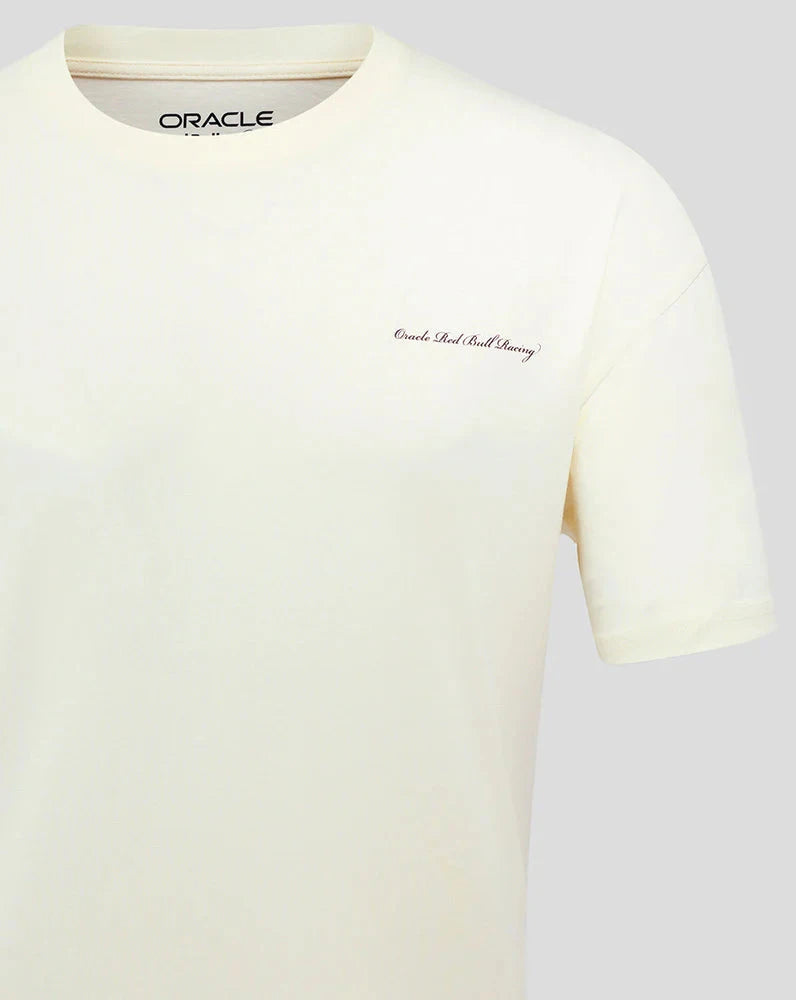 Red Bull Racing F1 Heritage Script T-Shirt - Egret – Image 3