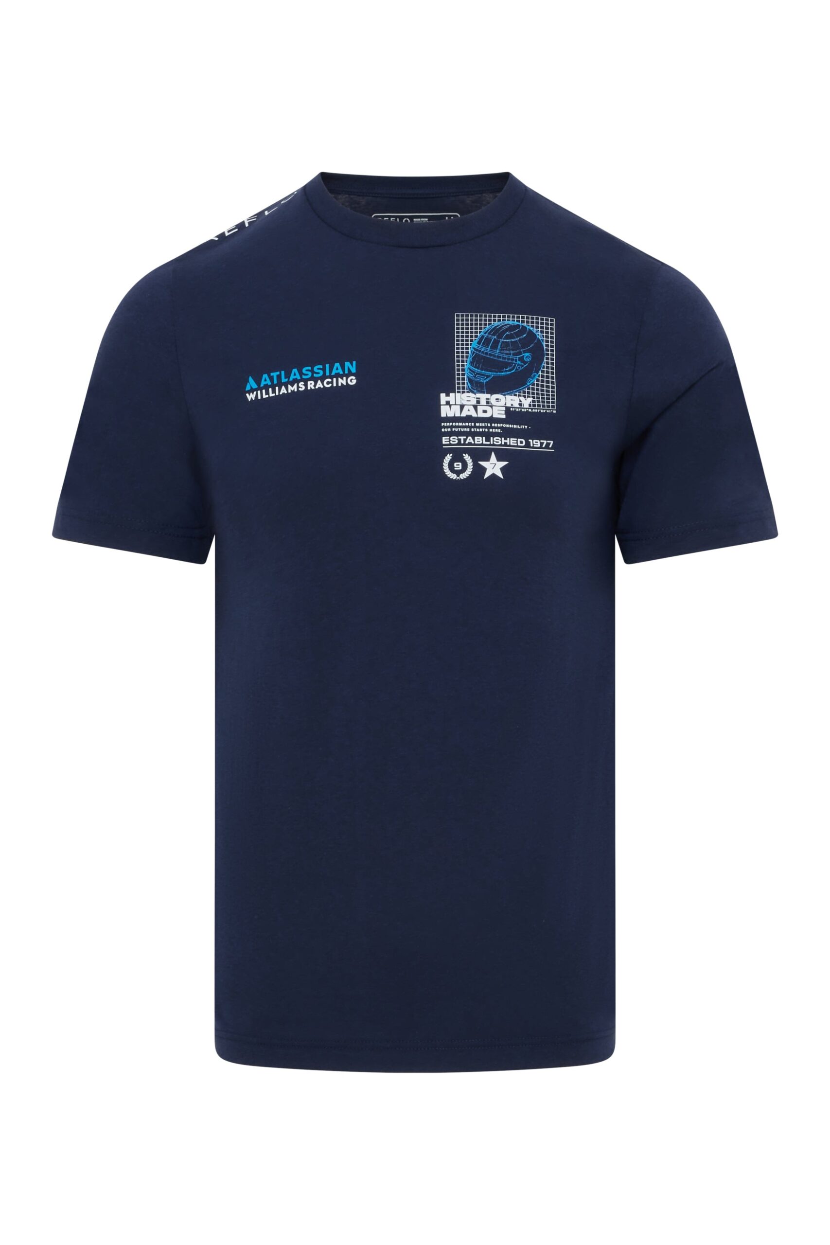 Williams Racing F1 "History Made" Helmet T-Shirt - Blue/White