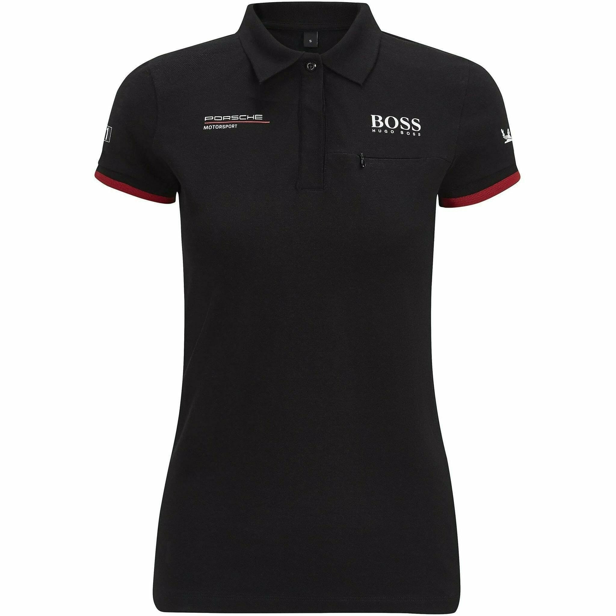 Porsche Motorsport Women's Black Team Polo w/Motorsport Kit