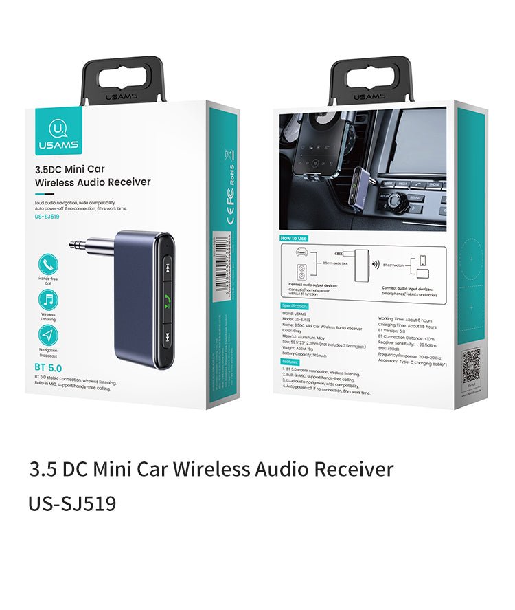 Transmetteur Bluetooth voiture vers Jack 3.5mm – Image 4