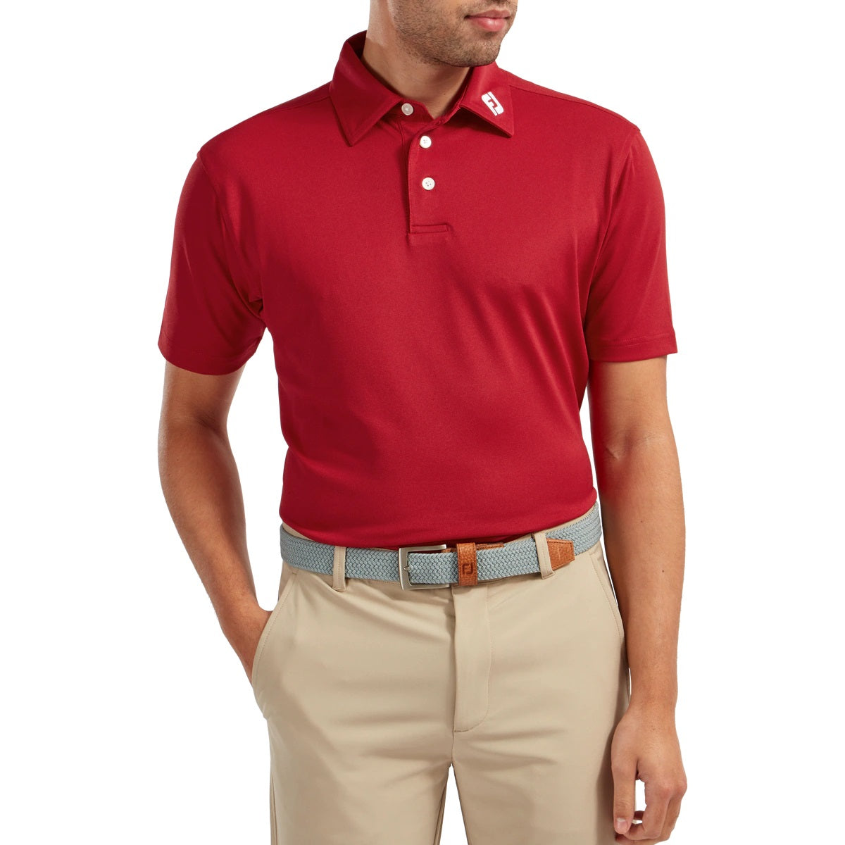 FootJoy Stretch Pique Solid Golf Polo Shirt 91825 – Image 4