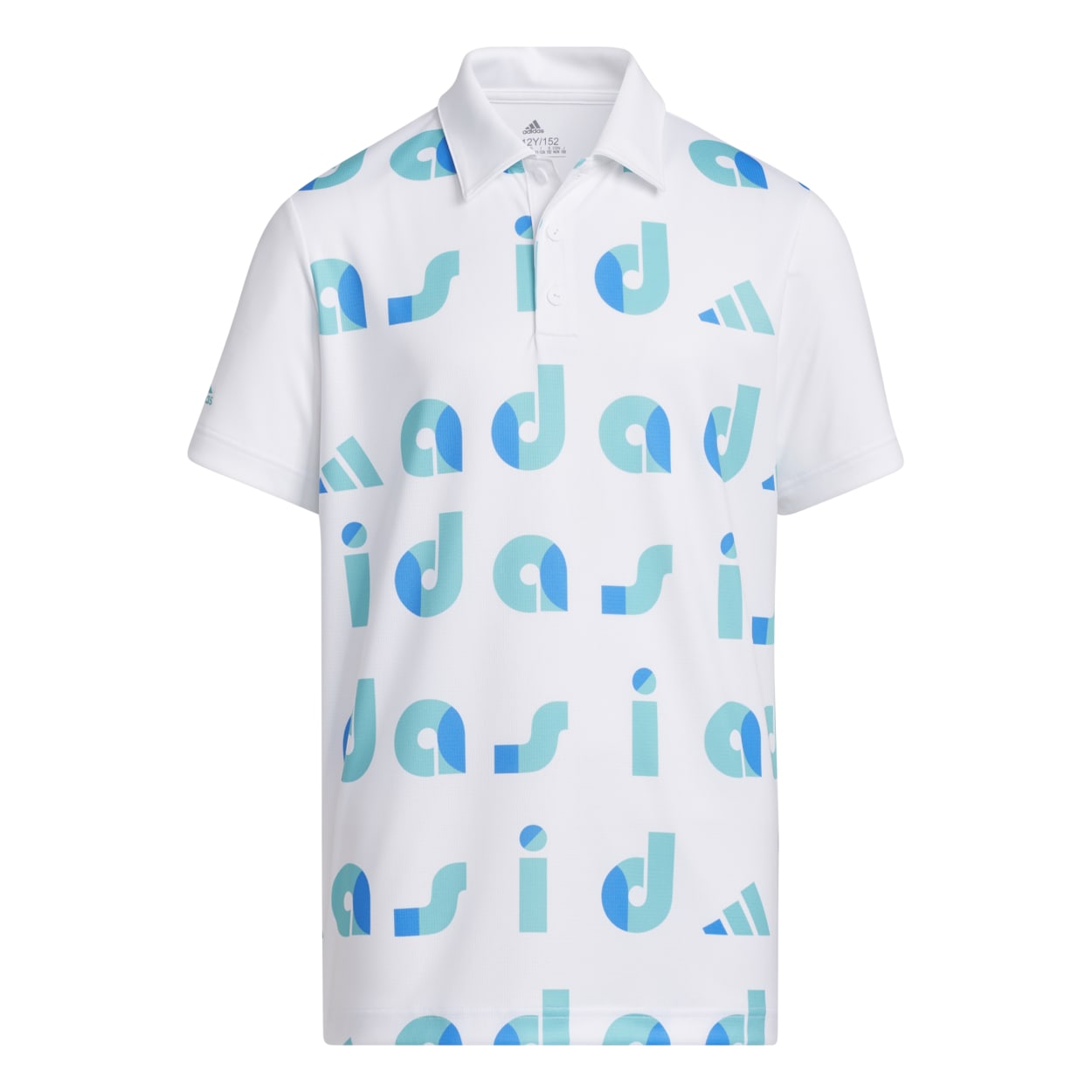 Junior adidas Graphic Print Golf Polo Shirt HC0250