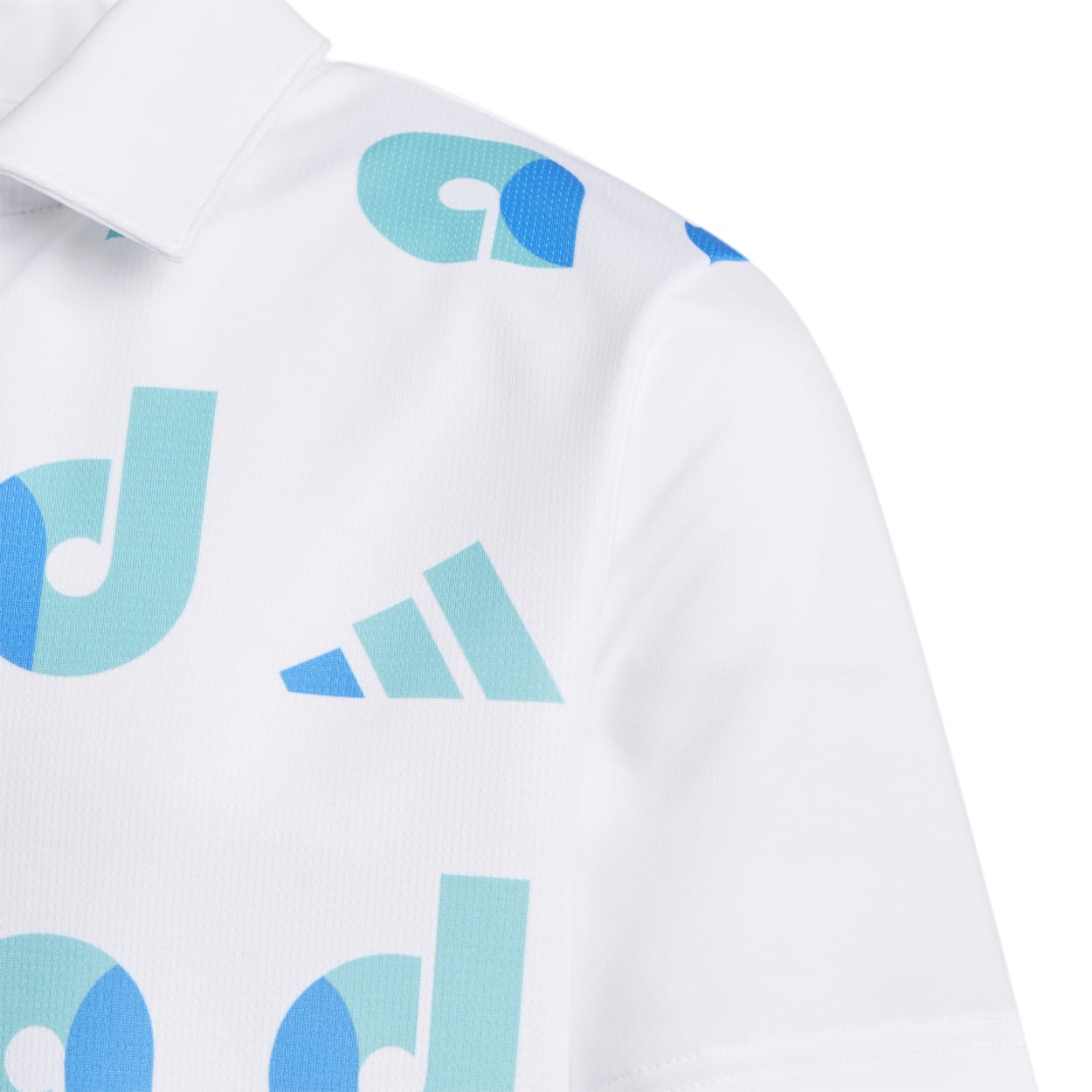 Junior adidas Graphic Print Golf Polo Shirt HC0250 – Image 5