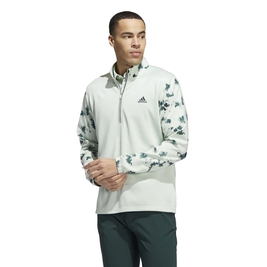adidas Splatter Print 1/4-Zip Golf Mid Layer HN7174 – Image 2