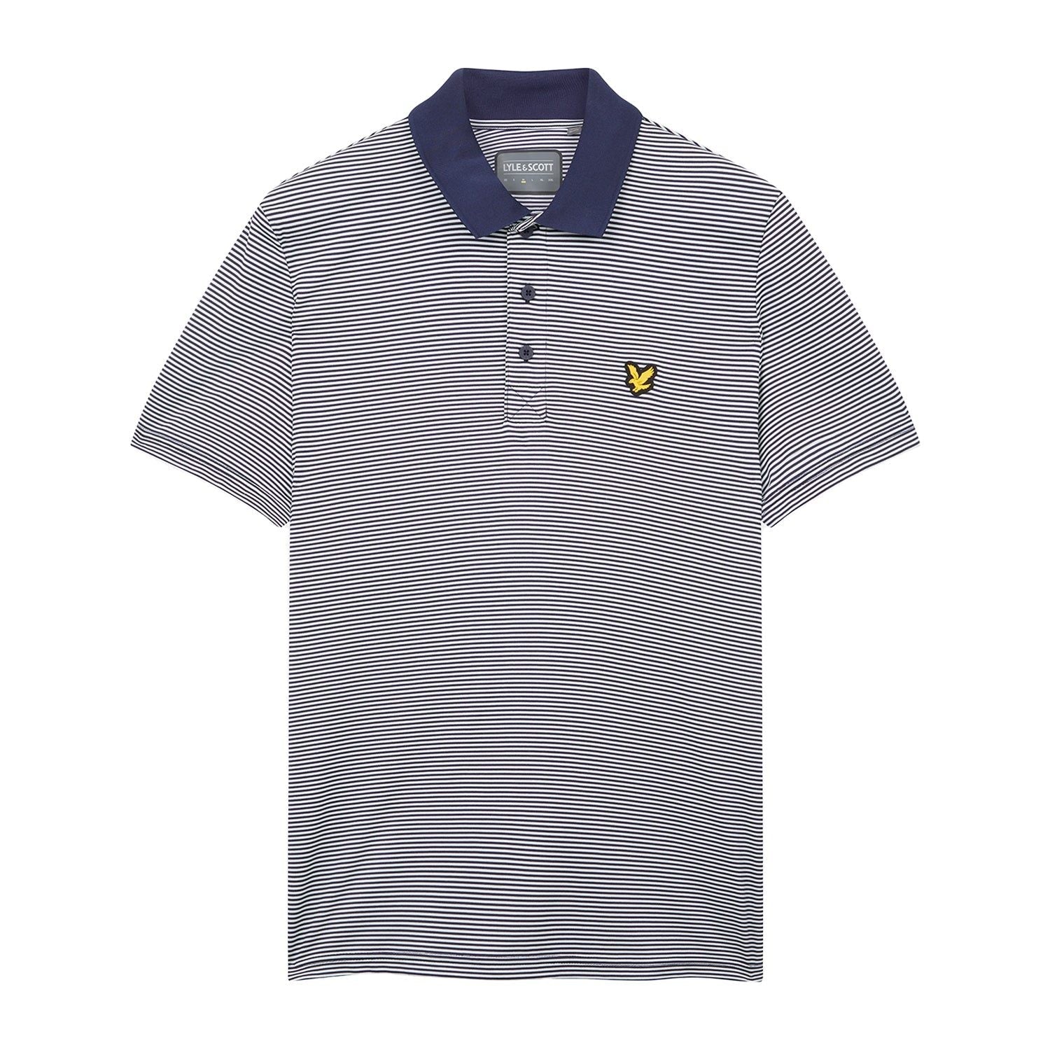 Lyle & Scott Microstripe Golf Polo Shirt SP1464GC