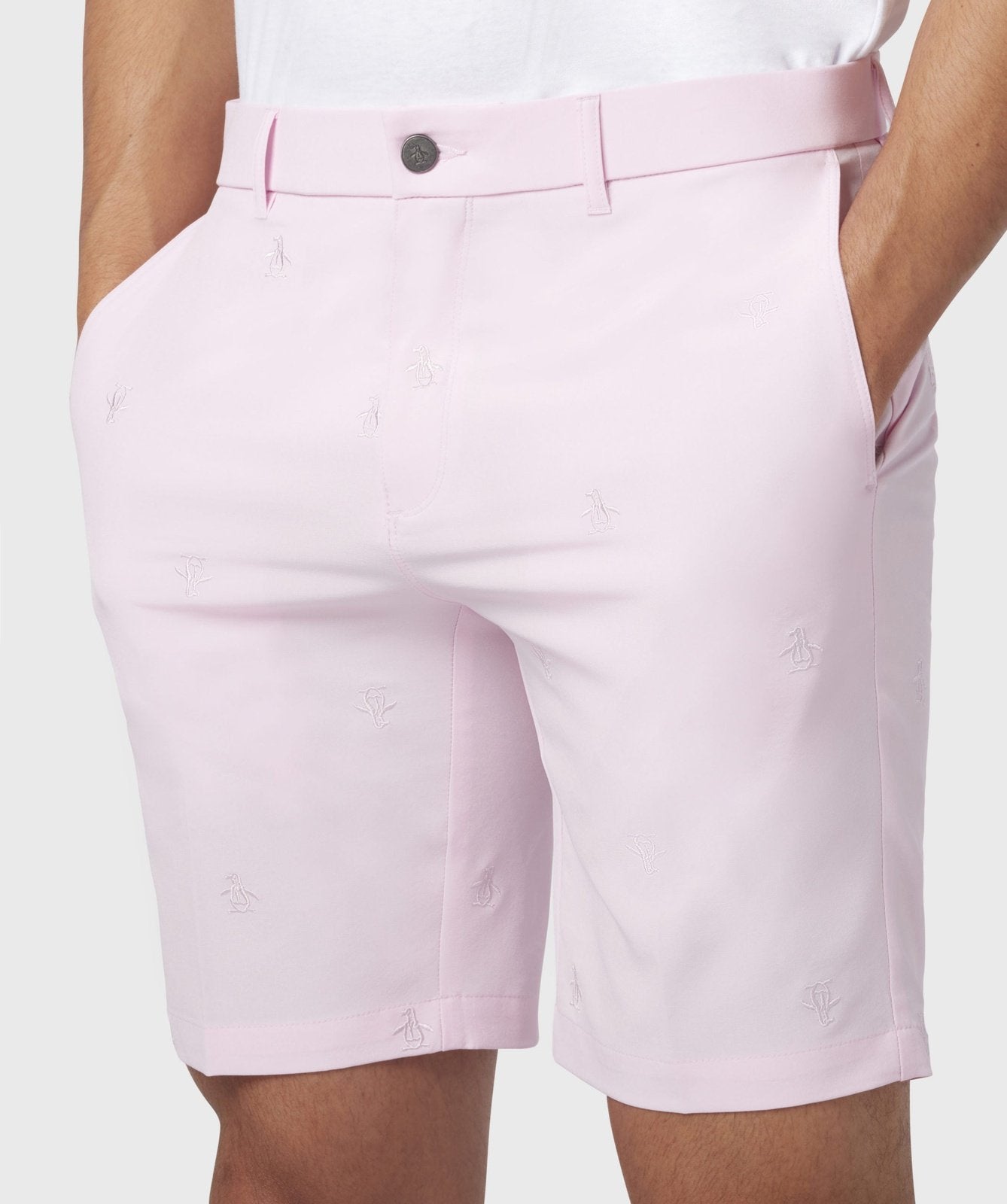 Original Penguin All-Over Embroidered Golf Shorts OGBSB083 – Image 3