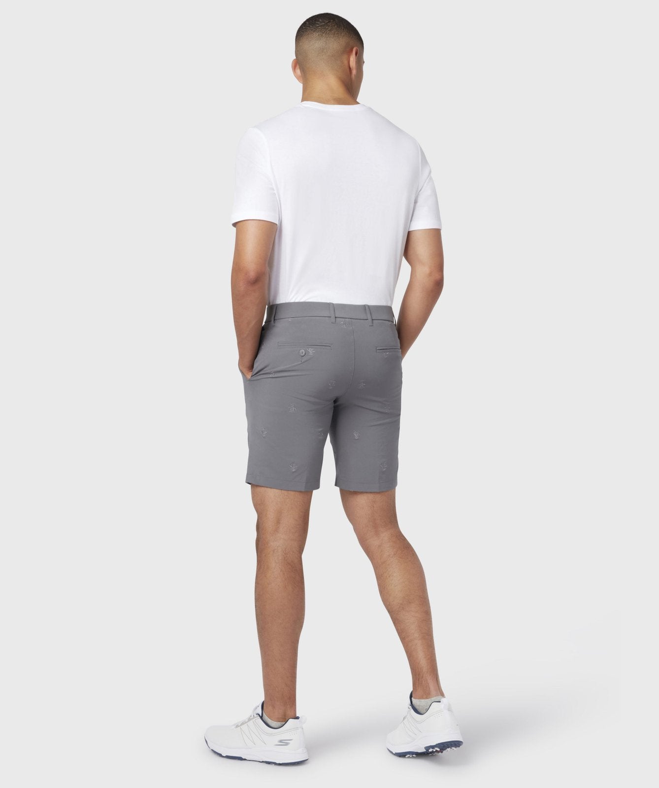 Original Penguin All-Over Embroidered Golf Shorts OGBSB083 – Image 4