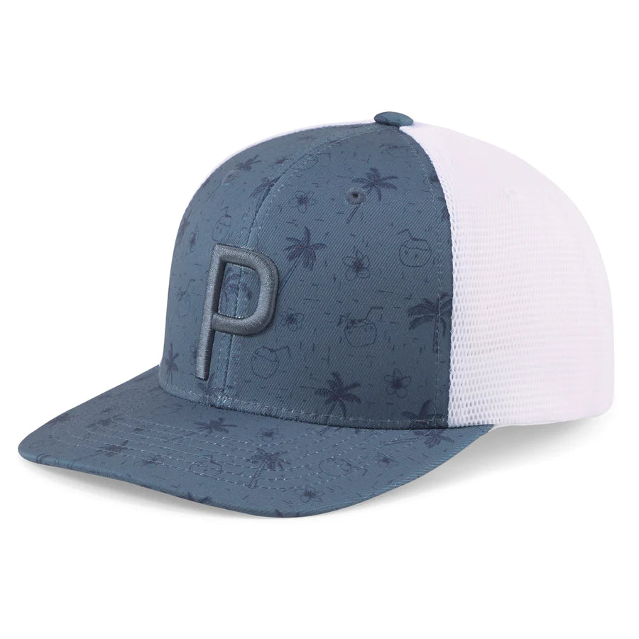 Puma Tropical Bliss P Trucker Snapback Golf Cap 024258