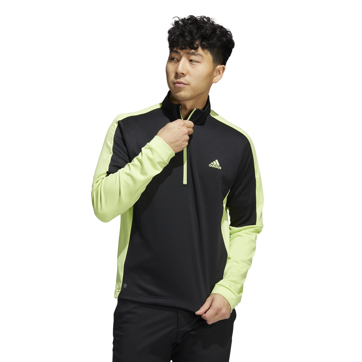 adidas Colourblock Primegreen 1/4 Zip Golf Top HC5572 – Image 2